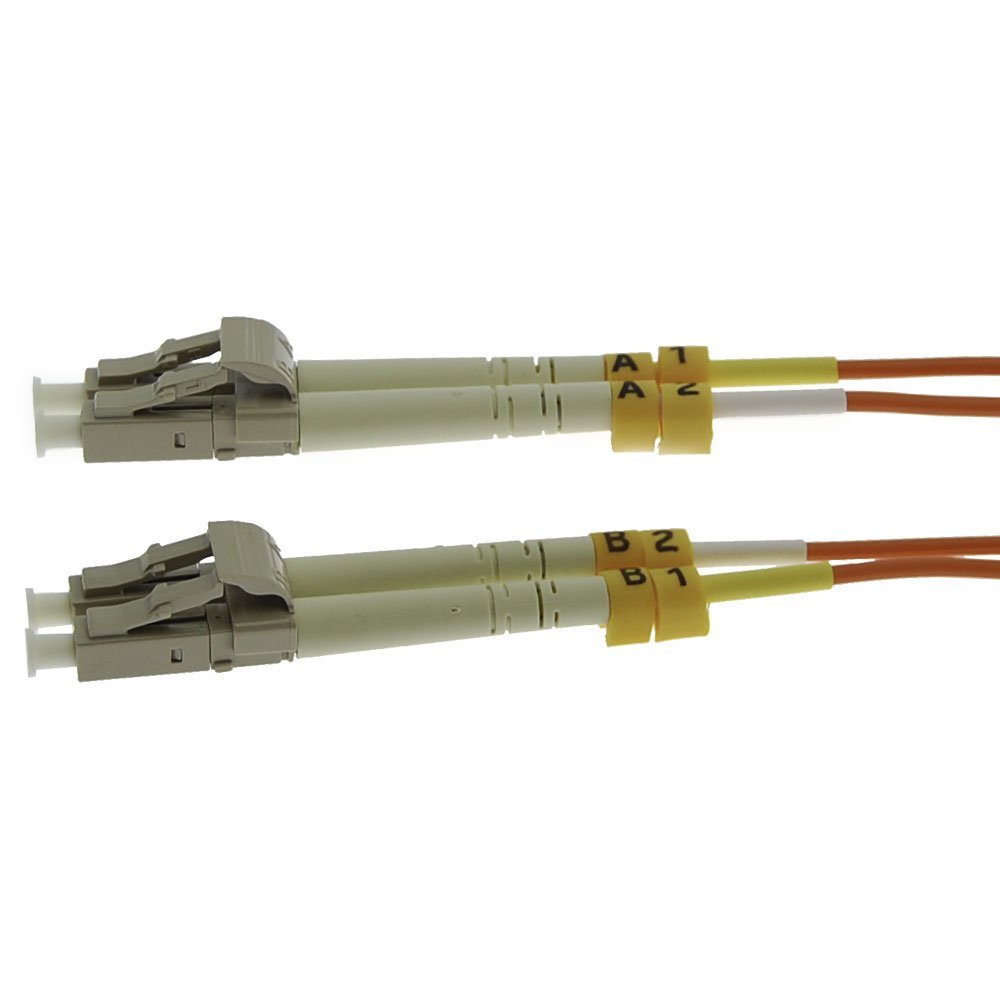 ACCL 20m LC/UPC-LC/UPC OM1 Multimode Duplex Fiber Optic Patch Cable, 1 Pack