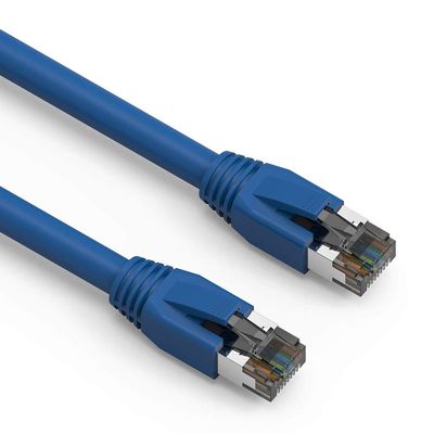 ACCL 3Ft Cat.8 S/FTP Ethernet Network Cable Blue 24AWG, 1 Pack