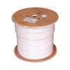 ACCL 1000Ft RG6 Bare Copper CMP (Plenum) Quad Shield Coax Cable White, 1 Pack view 1