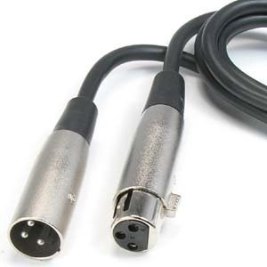 ACCL 50Ft XLR 3P Male/Female Balanced Audio Microphone Cable, 1 Pack