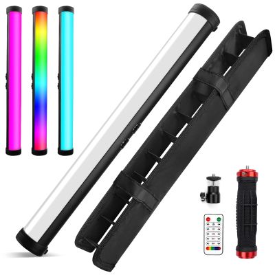 360 Full Color RGB Led Video Light Stick Wand, Obeamiu 2600-9600K Photography Lighting 5000mAh Rechargeable, 21 Lights Effects for YouTube Video Recording/Studio Shooting/Live Streaming/Make up
