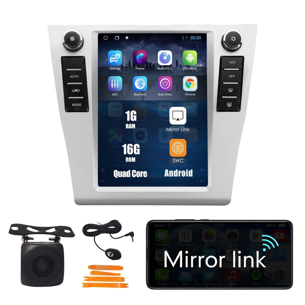 10.4 inches Android 10 Autoradio Car Navigation Stereo Multimedia Player GPS Radio 2.5D IPS Touch Screen for Toyota Camry 2008-2011