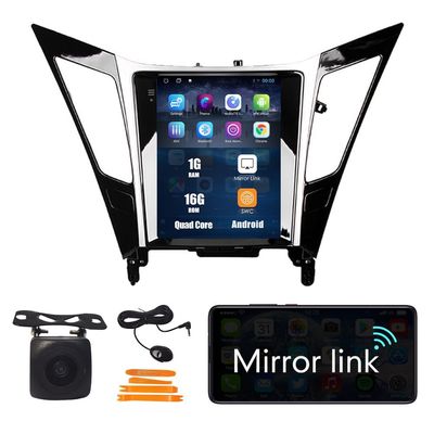 Kunfine Tesla Style Car Android Navigation Stereo GPS Radio Reverse Camera Display 9.7" IPS Touchscreen Headunit Tablet Pad Media Player for Hyundai Sonata 2011-2014, if Applicable Quad Core 1G+16G