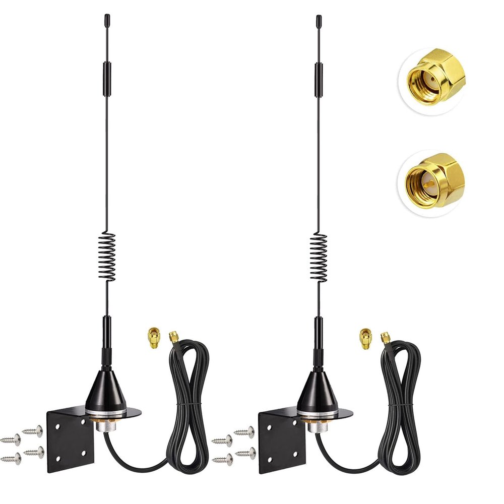 Bingfu 4G LTE RP SMA Cellular Antenna 7dBi Outdoor Antenna (2 Pack) Compatible with Spypoint Link Micro Covert Spartan Stealth Cam Muddy Trail Game Camera Security Camera Wireless Router