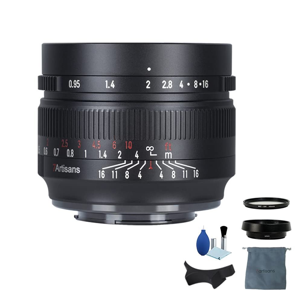 7 Artisans 50mm F0.95 Lens for Nikon Z Mount Camera APS-C Large Aperture Manual Focus Fixed Focus Portrait Lens