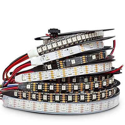 APA102 Smart led Pixel Strip Light 5m/lot;DC5V 30/60 LEDs/Pixels/m;Data and Clock Seperately;IP30/IP65/IP67;SK9822 led Strip (Black PCB IP65, 5M 30LED/M)