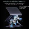 Laptop Riser for Desk, Stand Up Computer Stand for Laptop Notebook Computer Stand Adjustable Ergonomic Laptop Stand with Fan Compatible Samsung Hp Dell Etc Laptops view 2