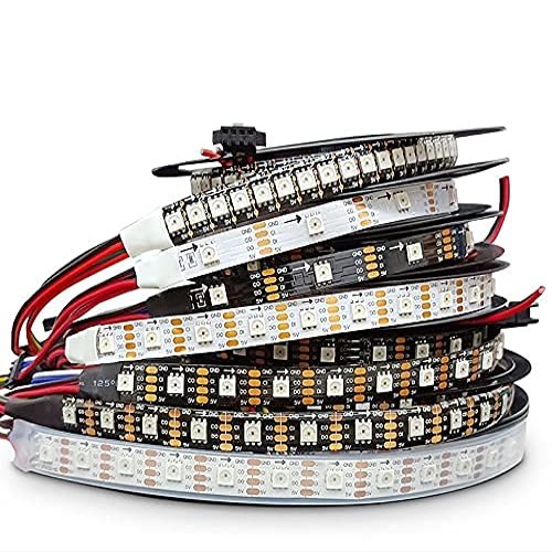 APA102 Smart led Pixel Strip Light 5m/lot;DC5V 30/60 LEDs/Pixels/m;Data and Clock Seperately;IP30/IP65/IP67;SK9822 led Strip (Black PCB IP67, 5M 30LED/M)