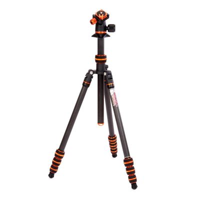 3 Legged Thing Punks Billy 2.0 Carbon Fibre Travel-Friendly Tripod - Compact & Adjustable Camera Tripod with Three Detachable Legs - Copper/Black (BILLYBLACK2.0)