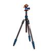 3 Legged Thing Punks Billy 2.0 Carbon Fibre Travel-Friendly Tripod - Compact & Adjustable Camera Tripod with Three Detachable Legs - Blue/Black (BILLYBLUE2.0) view 1