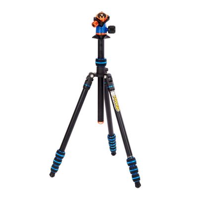 3 Legged Thing Punks Travis 2.0 Magnesium Alloy General Use Tripod - Adjustable, Multi-use Camera Tripod with Three Detachable Legs - Blue/Black (TRAVISBLUE2.0)