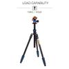 3 Legged Thing Punks Travis 2.0 Magnesium Alloy General Use Tripod - Adjustable, Multi-use Camera Tripod with Three Detachable Legs - Blue/Black (TRAVISBLUE2.0) view 3