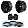 Hi-Def Wide Angle Telephoto and 3-Pc Filter Set for Nikon Z 50 Z50 (46mm Compatible) view 1