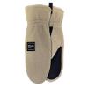 Watson Gloves Lady Baa Baa Cozy Winter Mitt - Sustainable Fuzzy Fleece Sherpa Shell, Warm Eco-Lining, Touchscreen, Snug-Fit, Beige, Large view 1