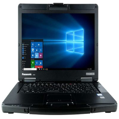 Panasonic Toughbook 54, CF-54, Intel Core i5-5300U 2.30GHz, 14.0 HD 1366 x 768, 256GB SSD, 8GB, Wi-fi, TPM, BT, Backlit Keyboard, DVD Multi-Drive, Windows 10 Pro (Renewed)in