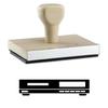 Infusion VCR and DVD Player Rubber Stamp, 1 X 2'' Wood Stamp view 1