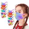 Peky 12/10/6PCS Kids Reusable Face_Masks Washable Cute Cartoon Breathable Seamless Face Covering for Children Boys Girls (12pc - E) view 1