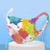 Peky 12/10/6PCS Kids Reusable Face_Masks Washable Cute Cartoon Breathable Seamless Face Covering for Children Boys Girls (12pc - E) view 4