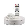 KUYUEOR Remote Control Motorized Rotary Turntable 360 Degree Photography Display for Collectibles Jewelry Watch Digital Camera Cosmetic (7.8 in Diameter 44 LB Capacity)-White 20cm view 1
