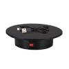 KUYUEOR 360 Degree Photography Turntable for Product Shooting,15kg Capacity,25cm Diameter,Knob Control Speed,Jewelry,Watch,Shampoo,Shoes,Bag Shooting and Dispaly-Black 25cm view 1
