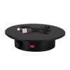 KUYUEOR -240V Motorized Rotary Turntable,360 Degree Photography Display Stand Knob Control Speed and Direction Electric Turntable 25CM Diameter 33-66 Sec Rev-Black 25cm view 1