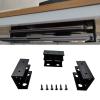 PIAOLGYI Under Desk Double Decker Laptop Holder Mount with Screw, Under Desk Laptop Mount Bracket, Add On Under Table Keyboard Storage (3 Pcs) view 1