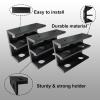PIAOLGYI Under Desk Double Decker Laptop Holder Mount with Screw, Under Desk Laptop Mount Bracket, Add On Under Table Keyboard Storage (3 Pcs) view 3