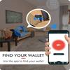 SMART CC Trackable Wallet, Intelligent Tracker Finder with Position Locator (Via Phone GPS) Bifold Leather Card Purse Gifts for Christmas (Black) view 3