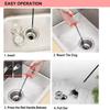 Drain Snake Drain Clog Remover Flexible Grabberable Pick Up Cleaning Tool Reacher Claw Stick, Drain Auger Grab Trash Hairs from Drain,Sink,Bathroom Tub Toilet Hose (118.1 Inch Drain Snake) view 4