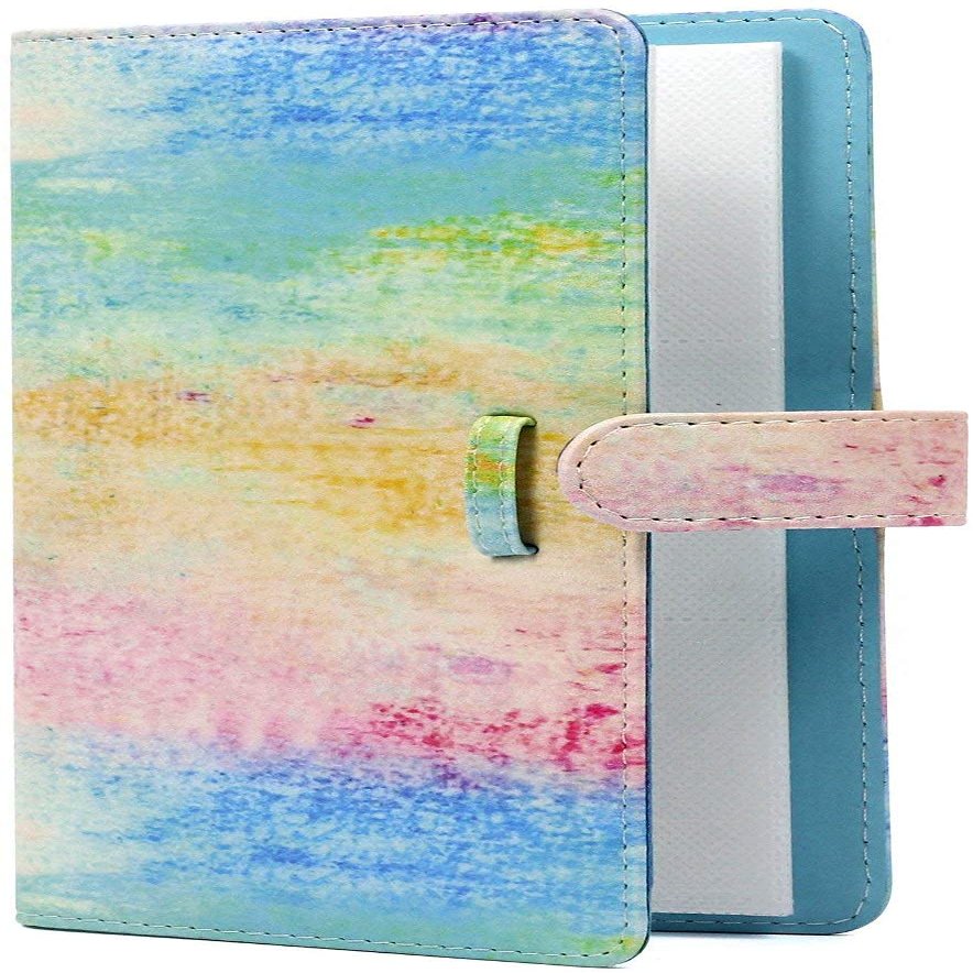 Epicgadget 96 Pocket Mini Film PU Leather Photo Album for Fujifilm Instax Mini 11 9 8 90 8+ 26 7s Instant Camera Film Polaroid Snap Zip Z2300 PIC-300 Film (Rainbow Crayon)