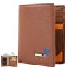 SMART CC Trackable Wallet for Men, Anti-Lost Mens Wallet with GPS Position Locator & Bluetooth Tracker (Brown) view 1