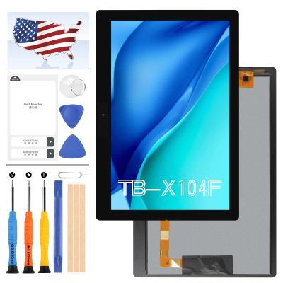 Screen Replacement for Lenovo TAB E10 TB-X104F TB-X104 TB-X104L TB X104 10.1" LCD Display Touch Screen Digitizer Assembly Kits with Tools