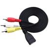1.5m USB A Female to 3 RCA Phono AV Cable Lead PC TV Aux Audio Video Adapter view 1