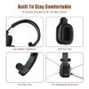 COMEXION Trucker Bluetooth Headset V5.0, Wireless Headset with Noise Canceling&Mute Microphone for Cell Phones, On Ear Bluetooth Headphone for Computer, Zoom Meetings, Skype, Home Office view 3