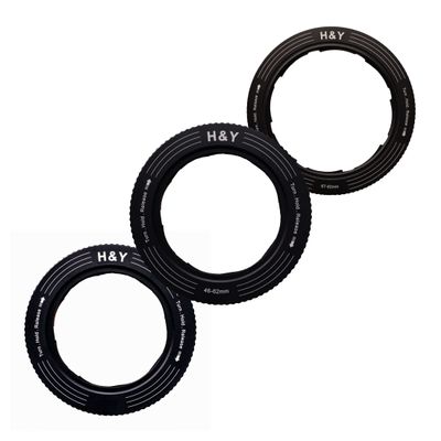 H&Y RevoRing Bundle with 37-49mm, 46-62mm and 67-82mm Variable Adapter