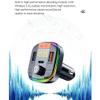 Bluetooth 5.0FM Transmitter, Wireless Radio Adapter Hands-Free Car Kit with QC 3.0 + PD 3.0 USB C Fast Charger, 7-Color Backlit, Support TF Card and USB view 4