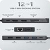 ALOGIC USB-C 12-in-1 Mini Docking Station, Dual Display, 2xHDMI, 1xVGA, 100W PD, 2xUSB-C, 2xUSB-A 2.0, 2xUSB-A 3.0, RJ45, 1x SD/TF Port, MacBook/Surface & Other USB-C Devices Compatible. view 3
