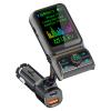Wireless in-Car Bluetooth FM Transmitter Radio Adapter Car Kit, 1.8 Inch Display Supports TF/SD Card EQ and QC3.0 & 5V/2.4A Charging Hands-Free Calls view 1