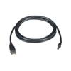 AddOn 6Ft USB 2.0 (A) Male to Mini-USB 2.0 (B) Male Black Cable view 1
