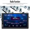 WEPECULIOR 12V 7 inch Car Radio 2 DIN Stereo FM Compatiable with Android Auto and Car Play MP5 Player with Bluetooth Hands Free AV Input Output Mirror Link for Cellphone with 12 LED Reverse Camera view 4