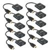 Anbear HDMI to VGA Adapter with Audio(10 Pack), Gold-Plated VGA to HDMI Adapter (Male to Female) Compatible for Computer, Desktop, Laptop, PC, Monitor, Projector, HDTV, Chromebook,Roku, Xbox and More view 1