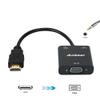 Anbear HDMI to VGA Adapter with Audio(10 Pack), Gold-Plated VGA to HDMI Adapter (Male to Female) Compatible for Computer, Desktop, Laptop, PC, Monitor, Projector, HDTV, Chromebook,Roku, Xbox and More view 2