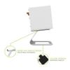Kanto SE2 Elevated Desktop Speaker Stands for Small Speakers & Compact 2-3 Studio Monitors | 3.8 Tall | Supports 7.1 lbs | Damping 1.5 mm Silicone Padding | Pair | White view 3