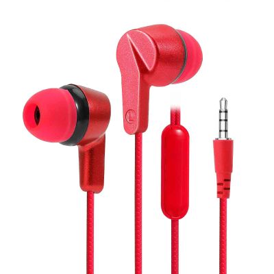 UrbanX R2 Wired in-Ear Headphones with Mic for alcatel Pixi 3 (7) LTE with Tangle-Free Cord, Noise Isolating Earphones, Deep Bass, in-Ear Bud Silicone Tips