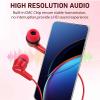 UrbanX R2 Wired in-Ear Headphones with Mic for alcatel Pixi 3 (7) LTE with Tangle-Free Cord, Noise Isolating Earphones, Deep Bass, in-Ear Bud Silicone Tips view 2