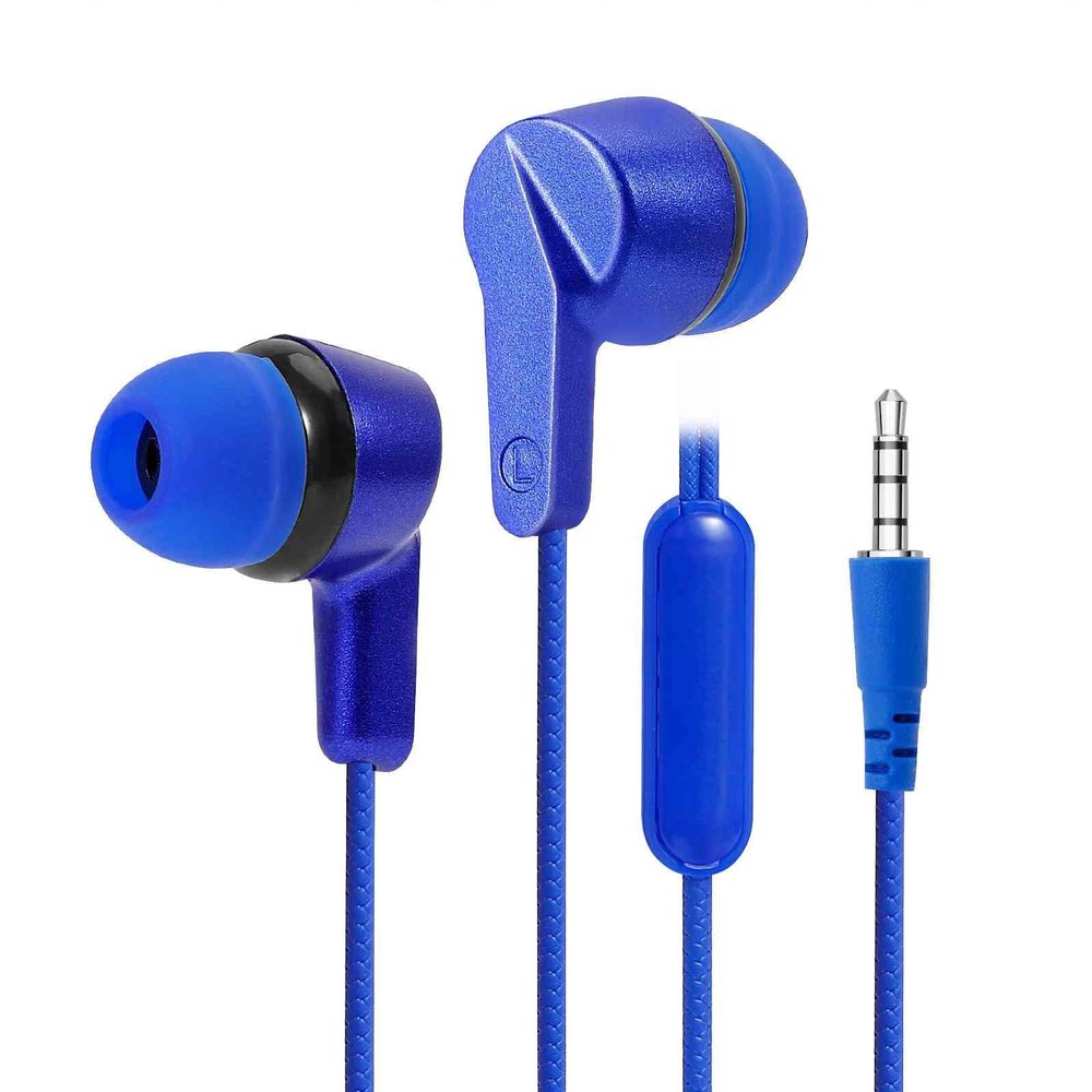 UrbanX R2 Wired in-Ear Headphones with Mic for Allview P5 Pro with Tangle-Free Cord, Noise Isolating Earphones, Deep Bass, in-Ear Bud Silicone Tips