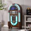Arkrocket Taurus II Jukebox Vinyl Record Player Bluetooth USB SD CD Player Radio Retro Turntable Classic Jukebox 42 inch (Taurus II - Dark Oak) view 3