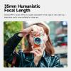 Brightin Star 35mm F1.7 Lens for Fujifilm XF-Mount Mirrorless Cameras, APS-C Manual Focus Large Aperture Prime Humanistic Lens Fit for XT5, XT4, XT30, XPRO3/2, XT200, XS10, XA7, XE4, XH1(Silver) view 2