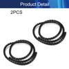 Aicosineg PE Spiral Cable Wrap Cord 10mm (Wrapping Range:8mm-42mm) for Computer Construction Electronic Industry Electrical Wire Organizer Sleeve Hose 1m Black 2Pcs view 4