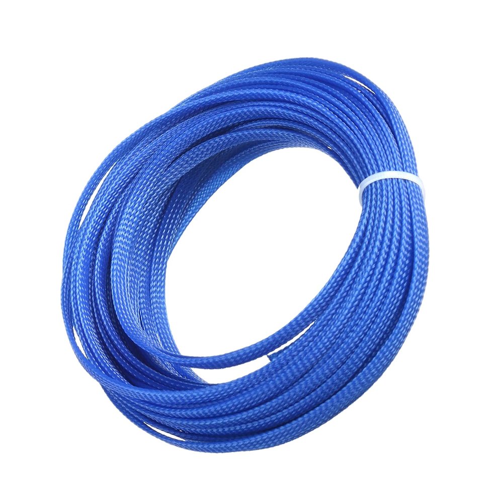 Bettomshin 32.8ft - 0.24 inch PET Expandable Braided Sleeve, Braided Cable Sleeve for Sleeving Protect and for USB Cable Power Cord Audio Video Cable - Protect Cat from Chewing Cords - Royal Blue